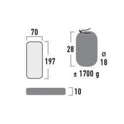 High Peak DAYTON XL piepūšamais matracis (41007)
