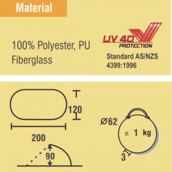 Best Camp Fairy Pop Up izmetamā pludmales telts (15105)