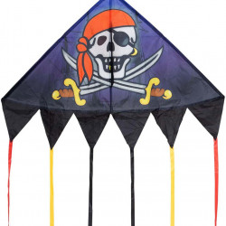 HQ Invento Delta Jolly Roger 140cm vienas auklas gaisa pūķis (106120)