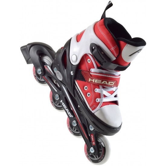 Head Jr Red Adjustable Inline Skates regulējamas bērnu skrituļslidas (H4JR12) Head Jr Red Adjustable Inline Skates regulējamas bērnu skrituļslidas (H4JR12)