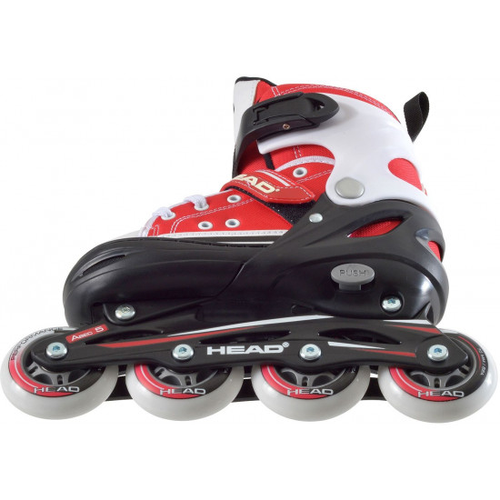 Head Jr Red Adjustable Inline Skates regulējamas bērnu skrituļslidas (H4JR12) Head Jr Red Adjustable Inline Skates regulējamas bērnu skrituļslidas (H4JR12)