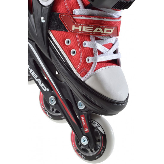 Head Jr Red Adjustable Inline Skates regulējamas bērnu skrituļslidas (H4JR12) Head Jr Red Adjustable Inline Skates regulējamas bērnu skrituļslidas (H4JR12)