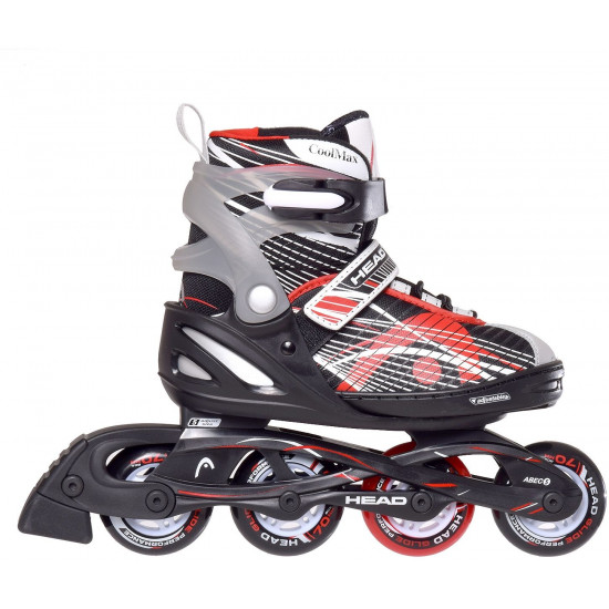 Head Jr Red Adjustable Inline Skates regulējamas bērnu skrituļslidas (H6JR06) Head Jr Red Adjustable Inline Skates regulējamas bērnu skrituļslidas (H6JR06)