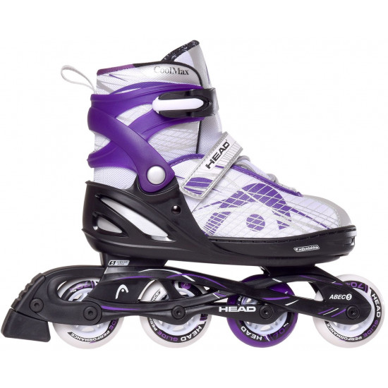 Head Jr Lilac Adjustable Inline Skates regulējamas bērnu skrituļslidas (H6JR07)