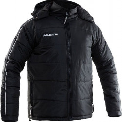 Salming Thermo Flow Jacket Black sporta vējjaka ar kapuci (TFJ1) 