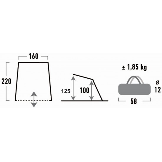 High Peak Aurinko 50 pludmales telts (10014)