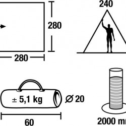 High Peak Lakota piramīdveida telts (10096)