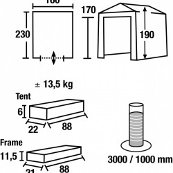 High Peak Multi Tent multifunkcionāla telts (14040)