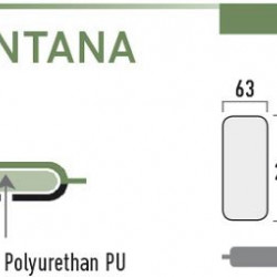 High Peak Montana Trekking Mat pašpiepūšamais paklājs (41075) High Peak Montana Trekking Mat pašpiepūšamais paklājs (41075)